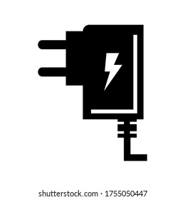 Icono del adaptador o logotipo símbolo de signo aislado ilustración vectorial - iconos vectoriales de estilo negro de alta calidad
