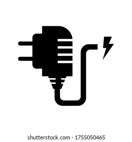 Icono del adaptador o logotipo símbolo de signo aislado ilustración vectorial - iconos vectoriales de estilo negro de alta calidad
