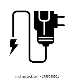 Icono del adaptador o logotipo símbolo de signo aislado ilustración vectorial - iconos vectoriales de estilo negro de alta calidad
