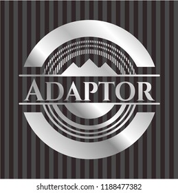 Adaptor silvery shiny emblem