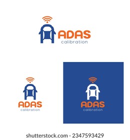 ADAS Calibration and Solutions - Automotive Repairing Logo Design Idea