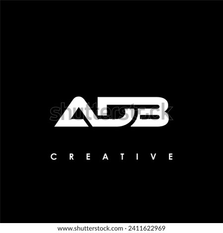 ADB Letter Initial Logo Design Template Vector Illustration