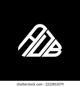 ADB letter logo creative design with vector graphic, ADB simple and modern logo in triangle shape.