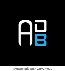 ADB letter logo creative design with vector graphic, ADB simple and modern logo.
