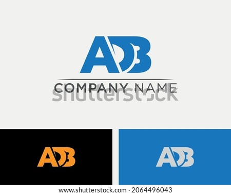 ADB Letter Logo Design Template