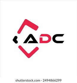 ADC creative minimalist letter logo. ADC unique vector initials alphabet letter logo 