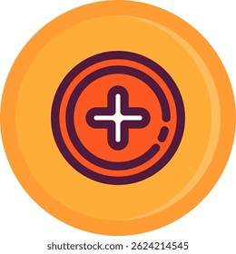 Adicionar Design de ícone de vetor de 2 linhas