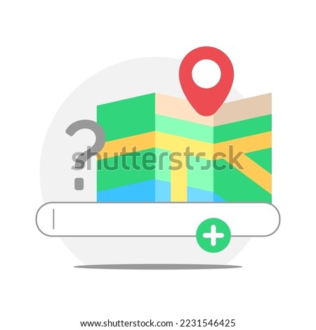 add address concept illustration flat design vector eps10. modern graphic element for landing page, empty state ui, infographic, icon