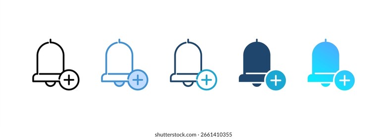 Add Alarm icon set multiple style collection