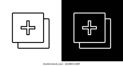 Add apps icon Graphic vector set for ui design