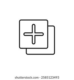 Add apps icon. simple thin line vector icon
