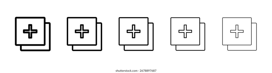 Add apps icon vector collection. EPS 10