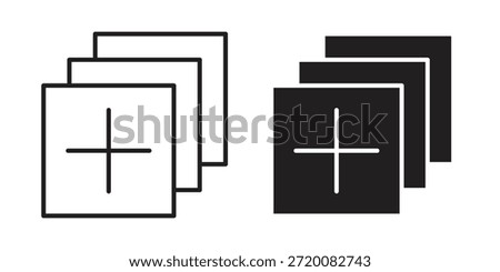 Add apps icons of black colored in various styles