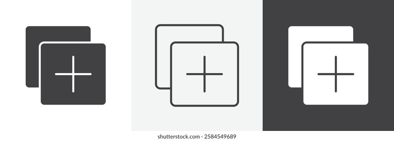 Add apps icons graphics pack vectors.