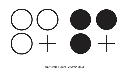 Adicionar aplicativos ícones design de logotipo, Pictograma Ícones