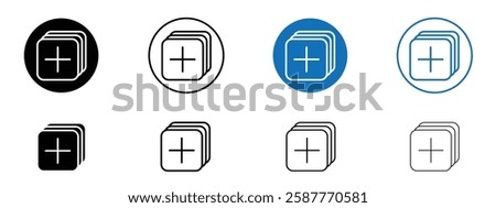 Add apps icons pack vectors for app and web ui designs