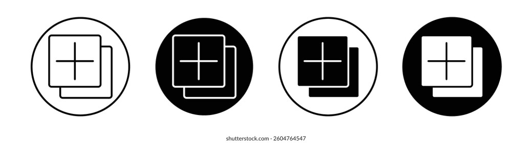 Add apps icons vectors graphics collection
