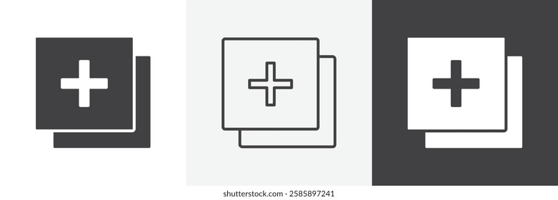 Add apps vector icons collection graphic designs for ui designs