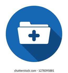 Add attach create folder make new plus icon. Vector icon