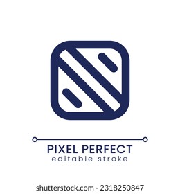 Add background pixel perfect linear ui icon. Upload image to footage. Customize video. Editing function. GUI, UX design. Outline isolated user interface element for app and web. Editable stroke