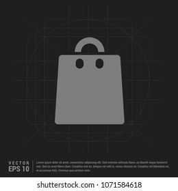 add Bag or purse icon - Black Creative Background