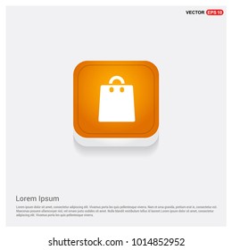 add Bag or purse icon Orange Abstract Web Button