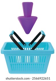 Add To Basket 3D Icon