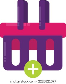 añadir a la cesta icono de comercio electrónico con color púrpura