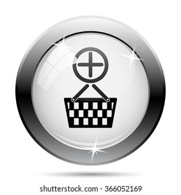 Add to basket icon. Internet button on white background. EPS10 vector.
