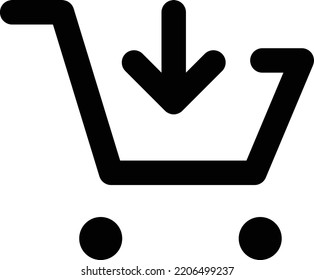 Add to basket icon, symbol or logo