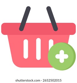 Símbolo do ícone Adicionar à Cesta. Ilustração vetorial.
