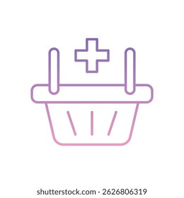 Añadir a la cesta Icono Vector ilustración de stock