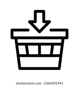 Add To Basket Icon Vector Symbol Design Illustration