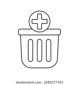 add to basket icon with white background vector stock illustration