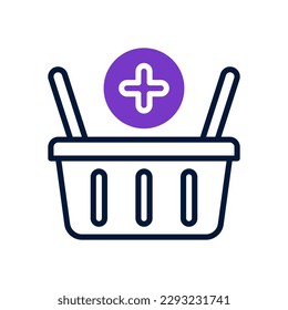 add to basket icon for your website design, logo, app, UI.