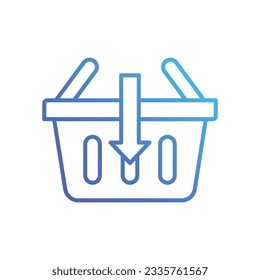 Add To Basket Icons, vector stock illustration.