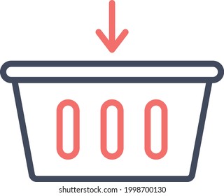 Añadir, cesta, imagen vectorial de icono de compra. También se puede utilizar para la tecnología de la información. Idóneo para aplicaciones web, aplicaciones móviles y medios impresos.