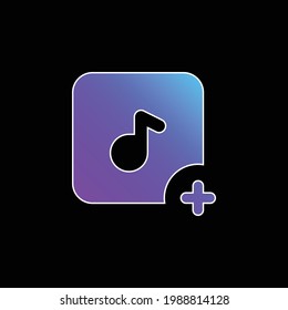 Add blue gradient vector icon