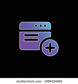 Add blue gradient vector icon