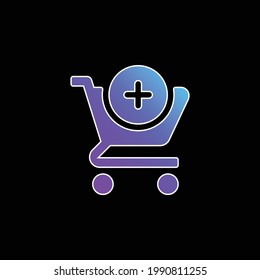 Add blue gradient vector icon