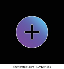 Add blue gradient vector icon