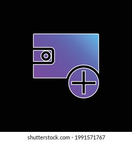 Add blue gradient vector icon