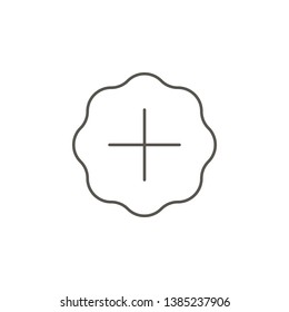 Add, bobble, cloud, like vector icon. Element of simple icon for websites, web design, mobile app, info graphics. Thick line icon for website design and development