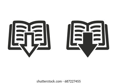Add book vector icon. Black illustration isolated on white background for graphic and web design.