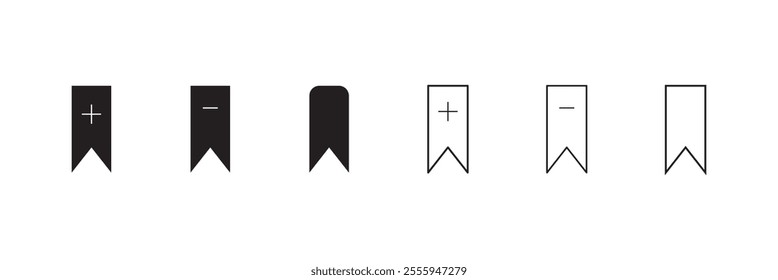Add bookmark icon. Illustration vector