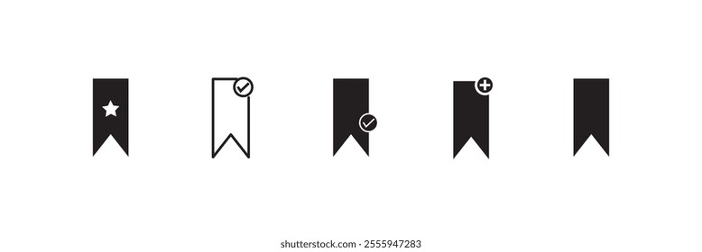 Add bookmark icon. Illustration vector
