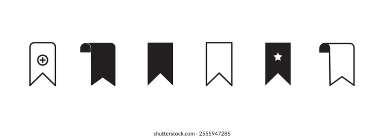 Add bookmark icon. Illustration vector