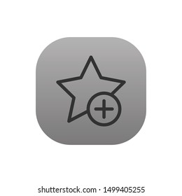 Add Bookmark  - Line Vector Icon