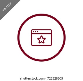 add to bookmarks web page icon