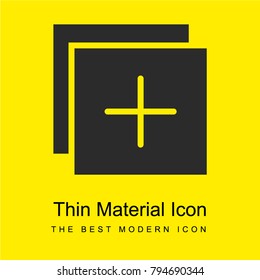 Add bright yellow material minimal icon or logo design